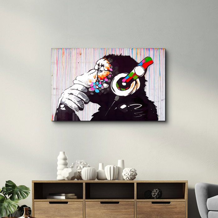 Wallity Pintura Decorativa de Vidrio Templado Multicolor 70 x 110 cm